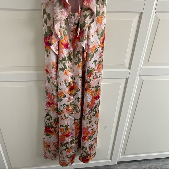 Hutch x Anthropologie Ella white floral print open back maxi dress 20406 - Picture 7 of 13